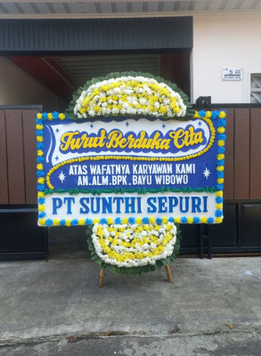 Papan Bunga Duka di Pulogadung